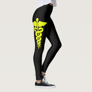 Leggings Symbole Médicale jaune