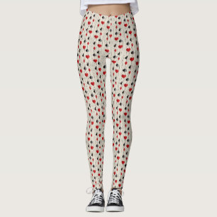 Leggings Symboles de carte de jeu de poker