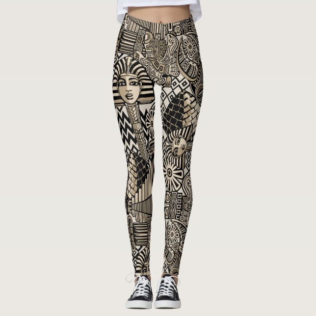 Leggings Symboles historiques anciens Style de tatouage (Devant)