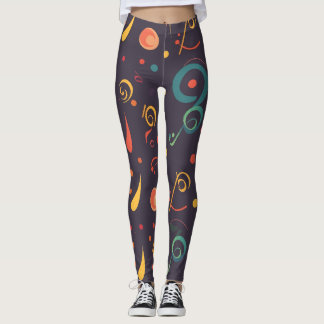 Leggings Symphonie de notes de musique Abstraite