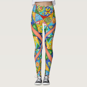Leggings Système Abstrait