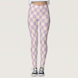 Leggings Tableau de contrôle blanc Lavender et Off