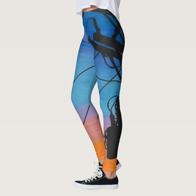 Leggings Tableau 'Sunset Hum' (Gauche)