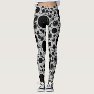 Leggings Taches de bulle spatiale - Argent