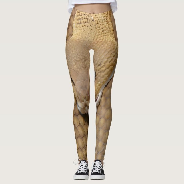 Leggings Taches d'impression de serpent Tights de peau de s (Devant)