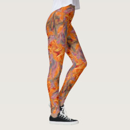 Leggings tamarin doré Abstrait aux jambes croisées