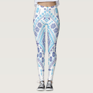 Leggings Tapis en cachemire indien, motif de mandala ethniq