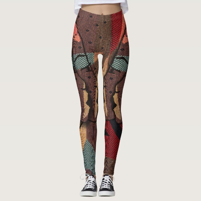 Leggings Tapisserie africaine (Devant)