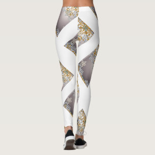 Leggings Tapisserie en dentelle d'or et d'argent Kaleidosco