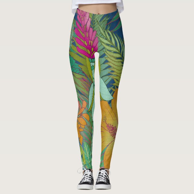 Leggings Tapisserie tropicale II (Devant)