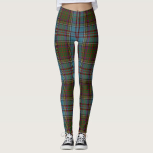 Leggings Tartan Anderson Clan Motif Écossais à carreaux