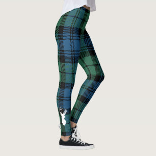 Leggings Tartan Green Clan Campbell Plaid