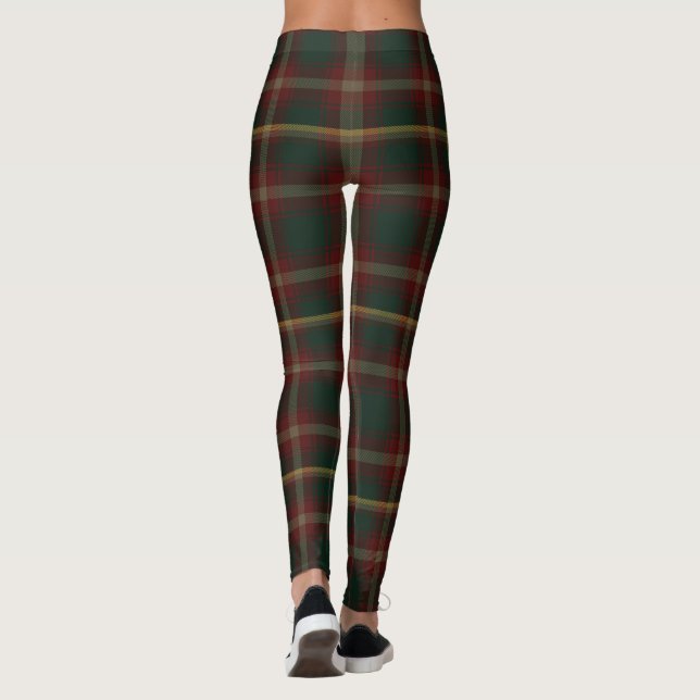 Leggings Tartan Maple Leaf, (Dos)