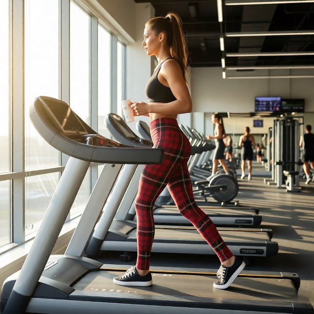 Leggings Tartan Rouge (Créateur téléchargé)