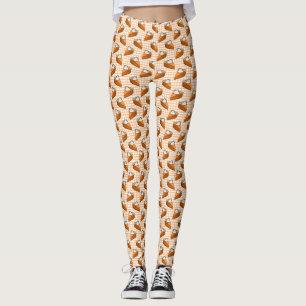 Leggings Tarte citrouille sur Orange En vichy Nouveauté Tha