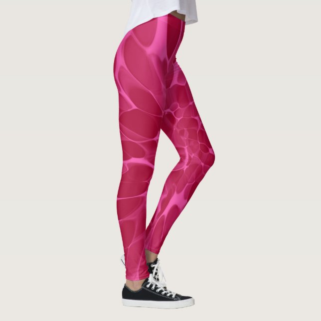 Leggings teint Cravate rose (Droite)