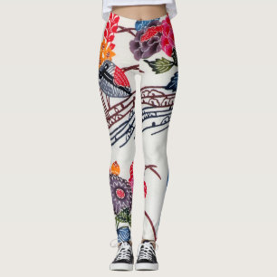 Leggings Teinture d'okinawaïen japonaise (Bingata)