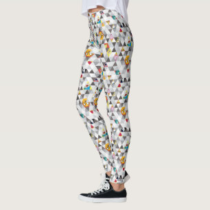 Leggings Temps d'aventure   Motif de caractères triangulair