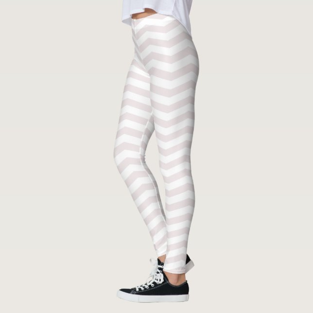 Leggings Tendance Beige Brown Blanc Pastel Couleurs Moderne (Gauche)