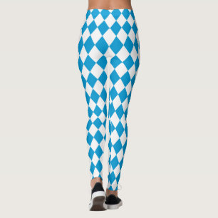 Leggings Tenue d'Oktoberfest Bayern Bleu et Blanc