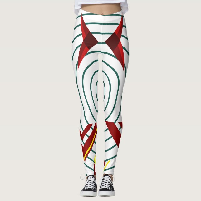 Leggings Tenue géométrique tendance (Devant)