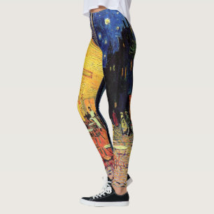 Leggings Terrasse de café la nuit par Vincent van Gogh