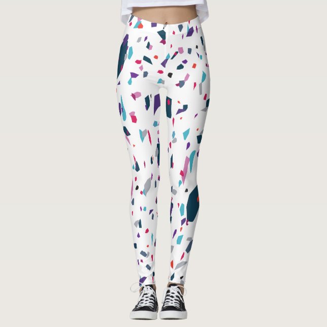 Leggings Terrazo coloré Élégant été (Devant)
