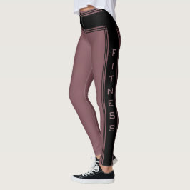 Leggings Text-Fitness für Seitenstreifen - Farben 