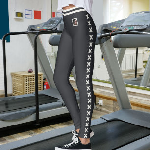 Leggings Texte de photo de compagnie neutre Caviar Personna