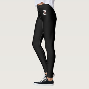 Leggings Texte de photo de maman d'animal mignonne personna