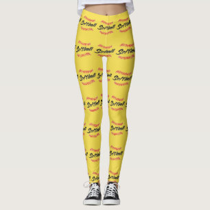Leggings Texte et traits du softball