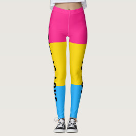 Leggings Texte personnalisé LGBT Arc-en-ciel drapeau de la 