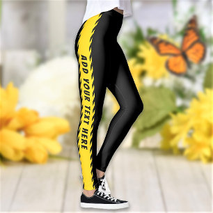 Leggings Texte personnalisé personnalisé et salle de jeux d
