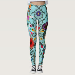 Leggings Texte Rupydetequila mots Rupydetequila turquoise