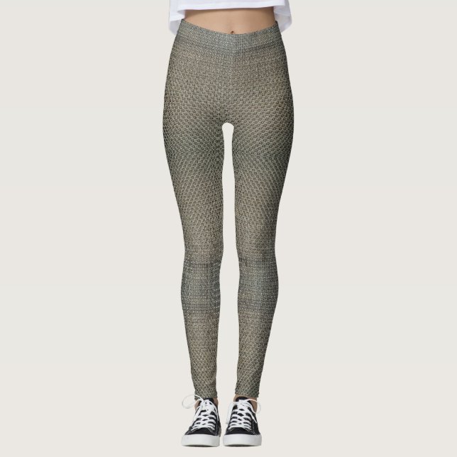 LEGGINGS TEXTURE DE LA CHAÎNE DE MESSAGERIE (Devant)