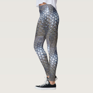 Leggings Texture de la peau de serpent