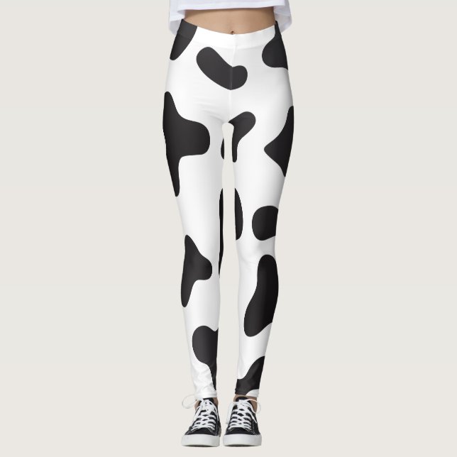 Leggings Texture de la peau de vache (Devant)