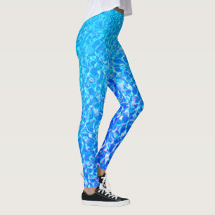 Leggings Texture de l'eau de piscine,