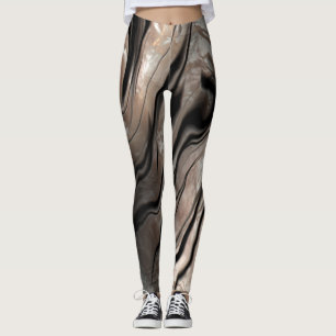 Leggings Texture de marbre girly tendance