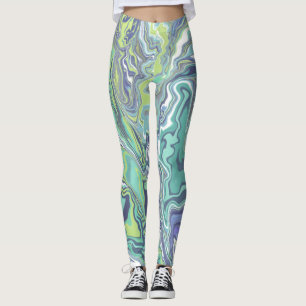 Leggings Texture de marbre Motif mûre