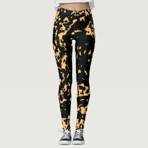Leggings Texture de marbre mûre