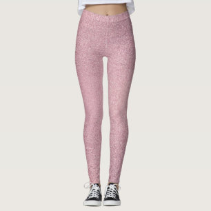 Leggings Texture de Parties scintillant rose fille