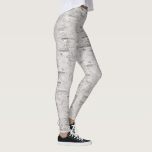 Leggings Texture d'écorce de bouleau