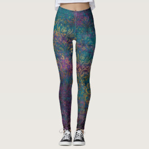 Leggings texture d'or Abstraite grunge