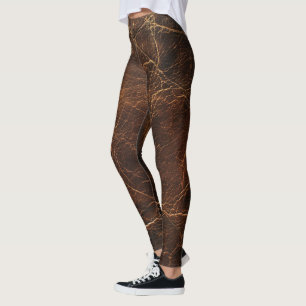 Leggings Texture en cuir brut vintage