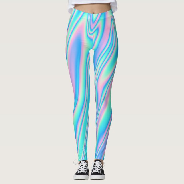 Leggings Texture holographique jeune (Devant)