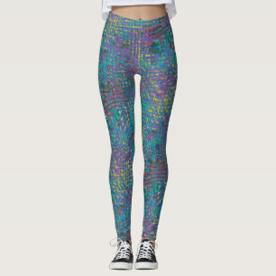 Leggings Texture rugueuse de couleur très pâle et défraîchi