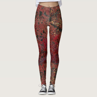 Leggings texturés Merlot Gold Luxe