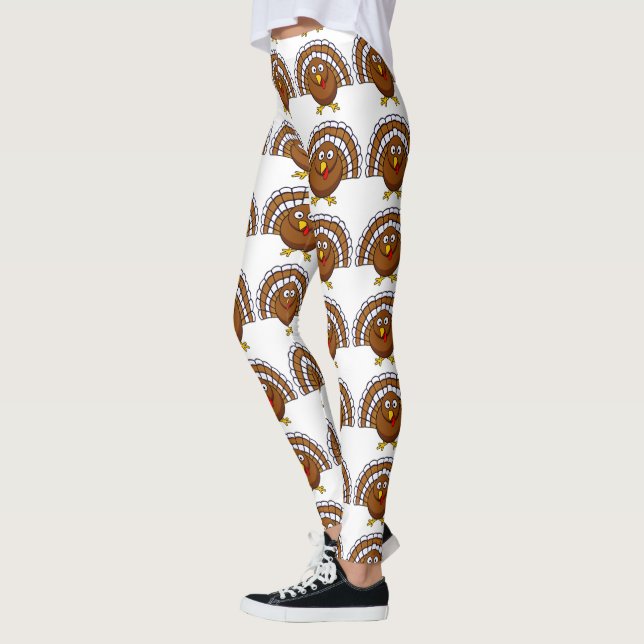 Leggings Thanksgiving mignon Turquie (Gauche)