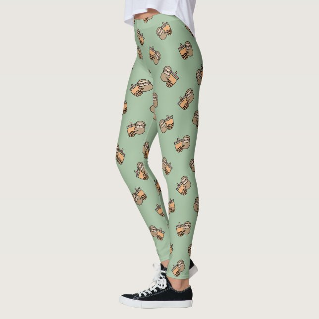 Leggings Thé à bulle mou et fentes (Gauche)